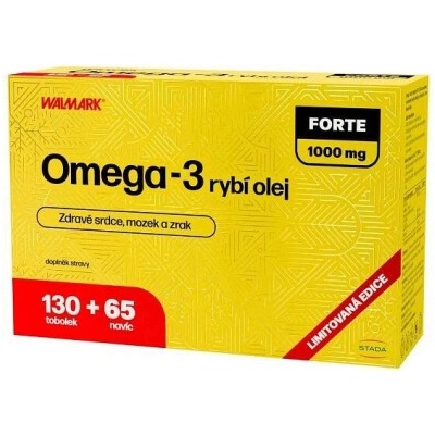 Walmark Omega 3 Forte 1000mg 130+65 tabliet Promo 2025