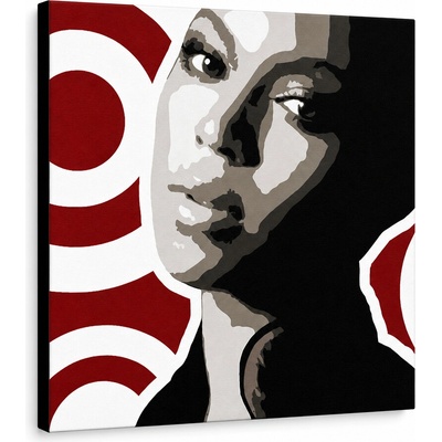 Ručne maľovaný POP Art obraz BEYONCÉ - 50x50 cm