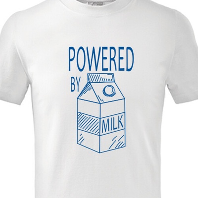 Dětské Tričko Powered by Milk dětské