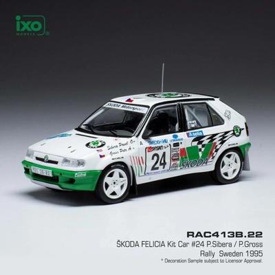 IXO Škoda Felicia Kit Car Rally Sweden 1995 24 Sibera Gross 1:43