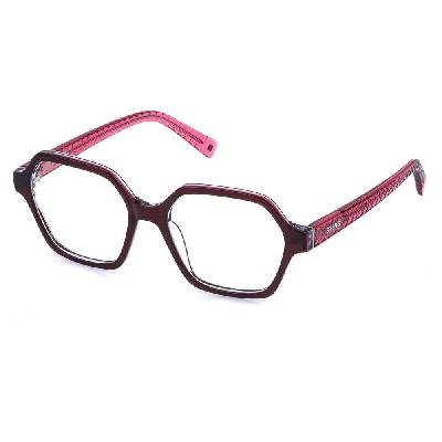 VSJ756-5009JR Junior 50x16x135 mm Reading Glasses - Pink (Shiny Bordeaux Top+Rose+Crystal)
