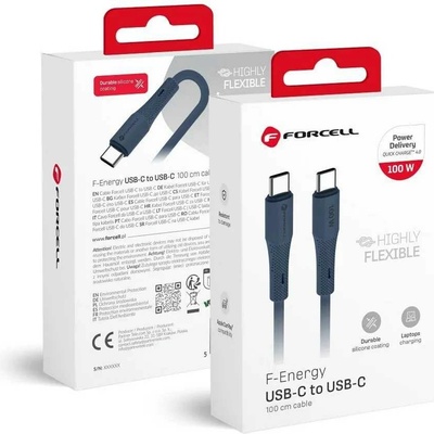 F-Energy C347 USB C na USB QC4.0 PD 5A 100W 1m tmavě modrý