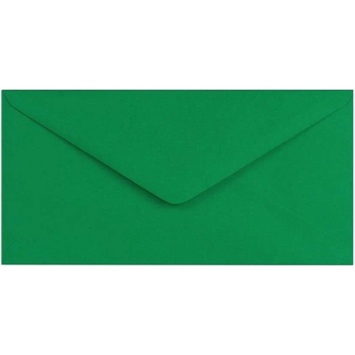 Envelopes Ltd. Barevná obálka DL zelená tmavá ,balení 50 ks