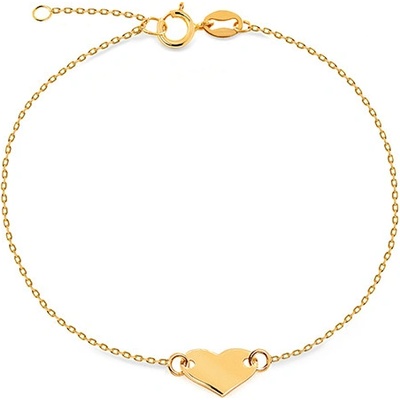 iZlato Forever zlatý náramek se srdíčkem IZ23421N