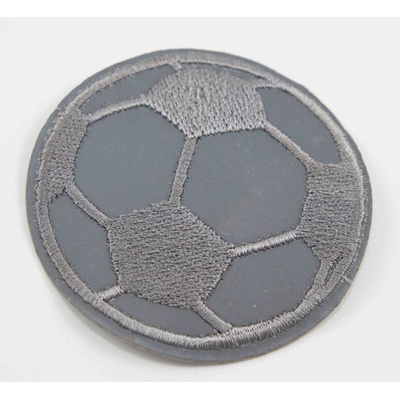 Nažehľovacia záplata - futbalová lopta - 6 cm - reflexné