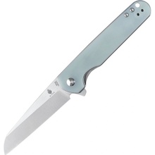 Kizer Azo LP Liner Lock Knife Transparent Jade G-10 - V3610C2