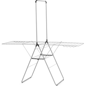 Brabantia Сушилник за дрехи Hangon с прът 181 см метално-сив (403545)