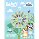 Kidslicensing Творчески комплект Kids Licensing Bluey - Тетрадка с 12 мини пастела (BY00006)