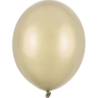 PartyDeco Balonek latex zlatý metalický matný 30 cm