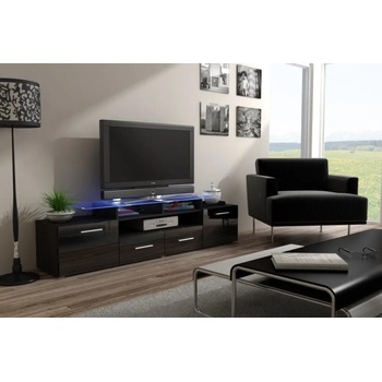 Cama meble Стойка за телевизор Cama EVORA 200 венге/черен гланц (EVORA WE/CZ)