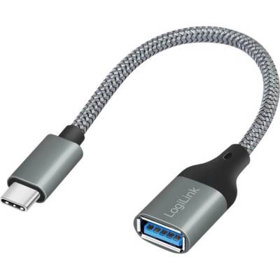 LogiLink USB 3.2 Gen1 Type-C адаптер, C/M-USB-A/F, OTG, алуминий, 0, 15 м (CU0106) (CU0106)