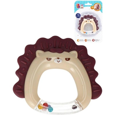 BamBam Hrkálka/hrýzatko ježko 10cm červená