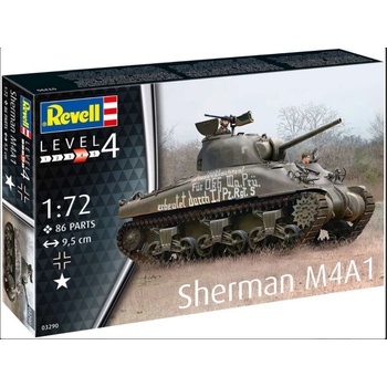 Revell Sherman M4A1Plastic ModelKit tank 03290 1:72