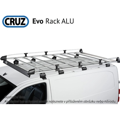 Střešní koš Cruz Evo ALU Ford Transit Custom 13- L2H2