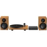 Pro-Ject Colourful Audio System E Real Wood Walnut въртящата комплект (<![CDATA[COL AUDIO SYSTEM E RWW]]>)