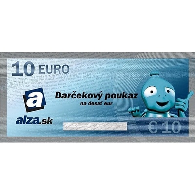 Elektronický darčekový poukaz Alza.sk na nákup tovaru v hodnote 10 €
