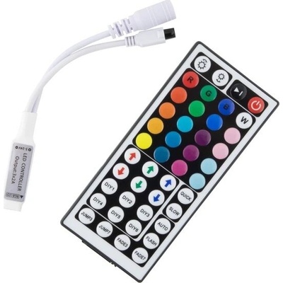 Seki 44klávesový RGB mini ovladač; dálkové ovládání LED pásky 12V 72W