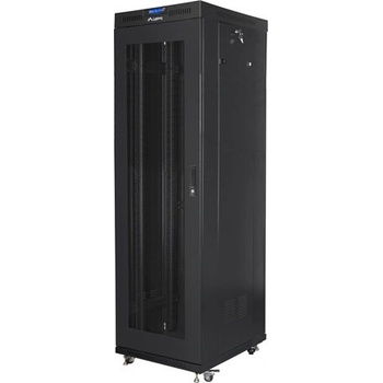 Lanberg Комуникационен шкаф Lanberg rack cabinet 19" free-standing 42U/600x800 (flat pack) with mesh door lcd black v2 (FF01-6842-23BL)