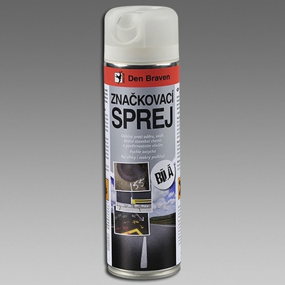 Den Braven Značkovací sprej - biela - 500 ml