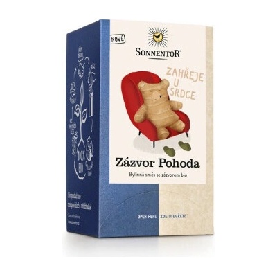 Sonnentor Čaj Zázvor Pohoda porcovaný dvoukomorový 32 g