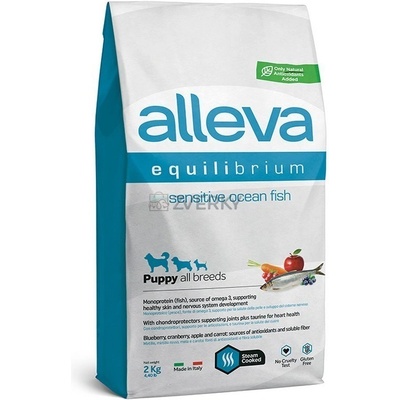 Alleva Equilibrium Sensitive Puppy All Breeds Ocean Fish 14 kg