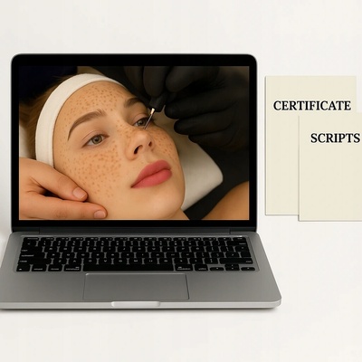 Online kurz - Permanentní tetování pih - Freckles Tattoo - tištěná