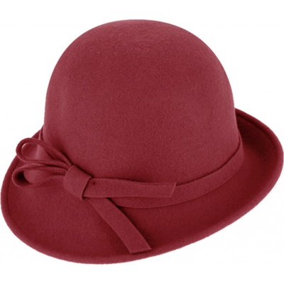 Fiebig Headwear since 1903 Dámský plstěný klobouček Cloche červený