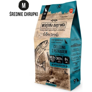 Wiejska Zagroda Lesné príchute Teľacie mäso s chrumkavým pstruhom M 9 kg