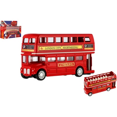 Teddies Londýnsky poschodový autobus červený