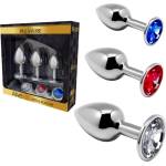  Метални анални разширители, 3 размера - Anal Pleasure Kit (D-237168)