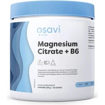 Osavi Magnesium Citrate + B6 Powder, 250 g, Osavi