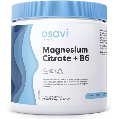 Osavi Magnesium Citrate + B6 Powder, 250 g, Osavi
