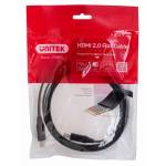 Unitek hdmi КАБЕЛ 2.0 4k60hz, ПЛОСЪК, 2m, c11063bk-2m (c11063bk-2m)