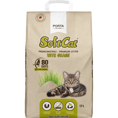 SoftCat 2x 17l Porta SoftCat с котка за трева