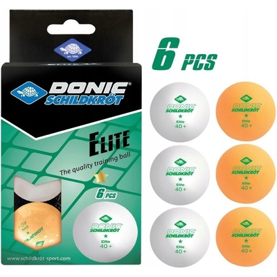 Топчета за тенис на маса DONIC-SCHILDKROT Elite TT-Ball, 6бр