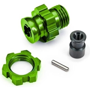 Traxxas главина на колелото къса 17mm с канали зелен