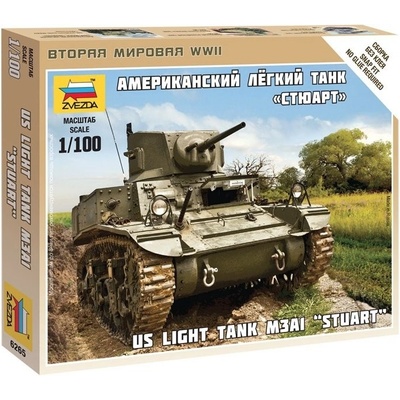 Zvezda Snap Kit M3 Stuart 1:100