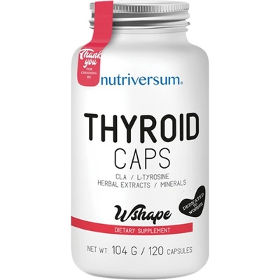 Nutriversum Thyroid Caps | Natural Thyroid Support Formula [120 капсули]