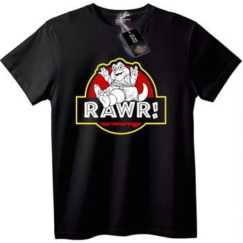 NOONEBRAND Тениска РААР! Динозавър - 2XL, Black