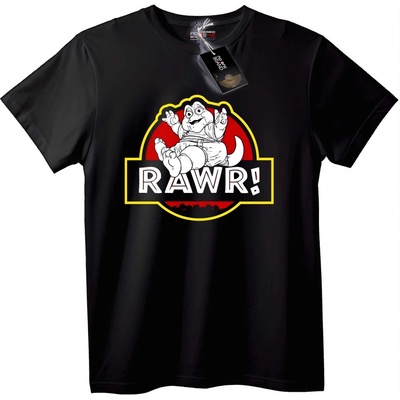 NOONEBRAND Тениска РААР! Динозавър - 2XL, Black