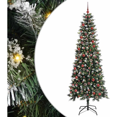 vidaXL С изкуствено коледно дърво с 300 LED светодиода Зелен 210 cm (3395832)