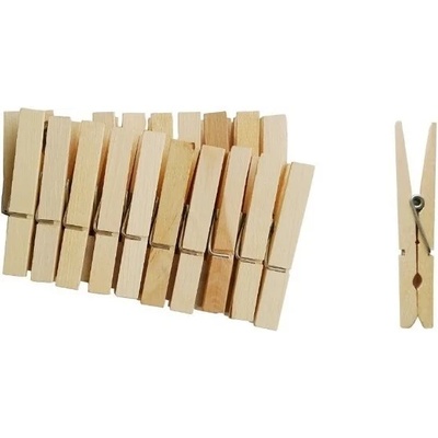 Дървени щипки 7, 5 см 20бр (02-560-2)