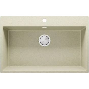 Твоят Стил Бежова кухненска мивка от гранит Рига 80 XXL 780 x 500 мм