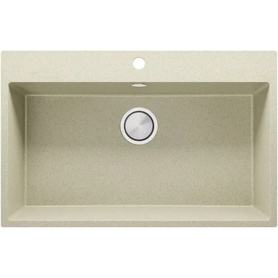 Твоят Стил Бежова кухненска гранитна мивка Рига 80 XXL 780 x 500 мм