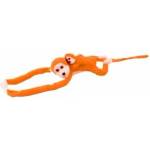 LEAN Toys Mascot Plush Monkey with Baby, Orange 90 cm