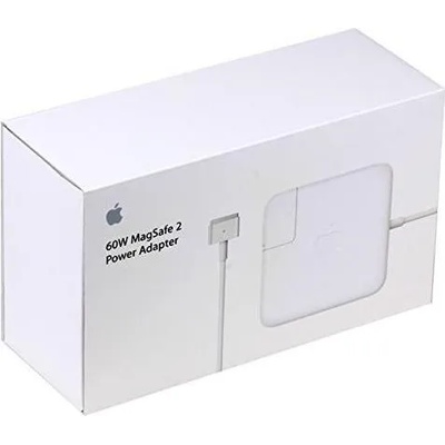 Apple Оригинално Зарядно за MacBook, APPLE 220v Magsafe 2 Charger A1435 60w, Бял (A1435/Md565)