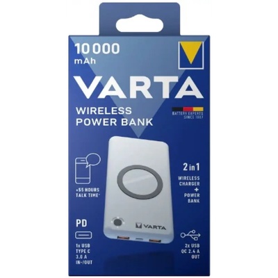 VARTA Външна батерия Varta Wireless Powerbank 10000mAh 57913 (Wireless Powerbank 10000mAh 57913)