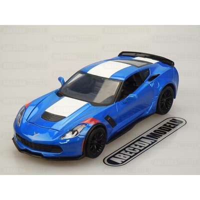 Maisto Chevrolet Corvette Grand Sport 2017 modrá 1:24