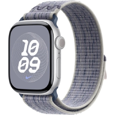 Apple Каишка Apple - Sport Loop, Apple Watch, 46 mm, Grey/Blue (mxu13zm/a)