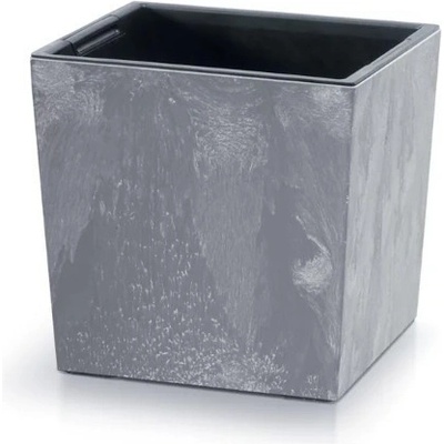 Prosperplast květináč Urbi Square Low Beton Effect Marengo 30 cm
